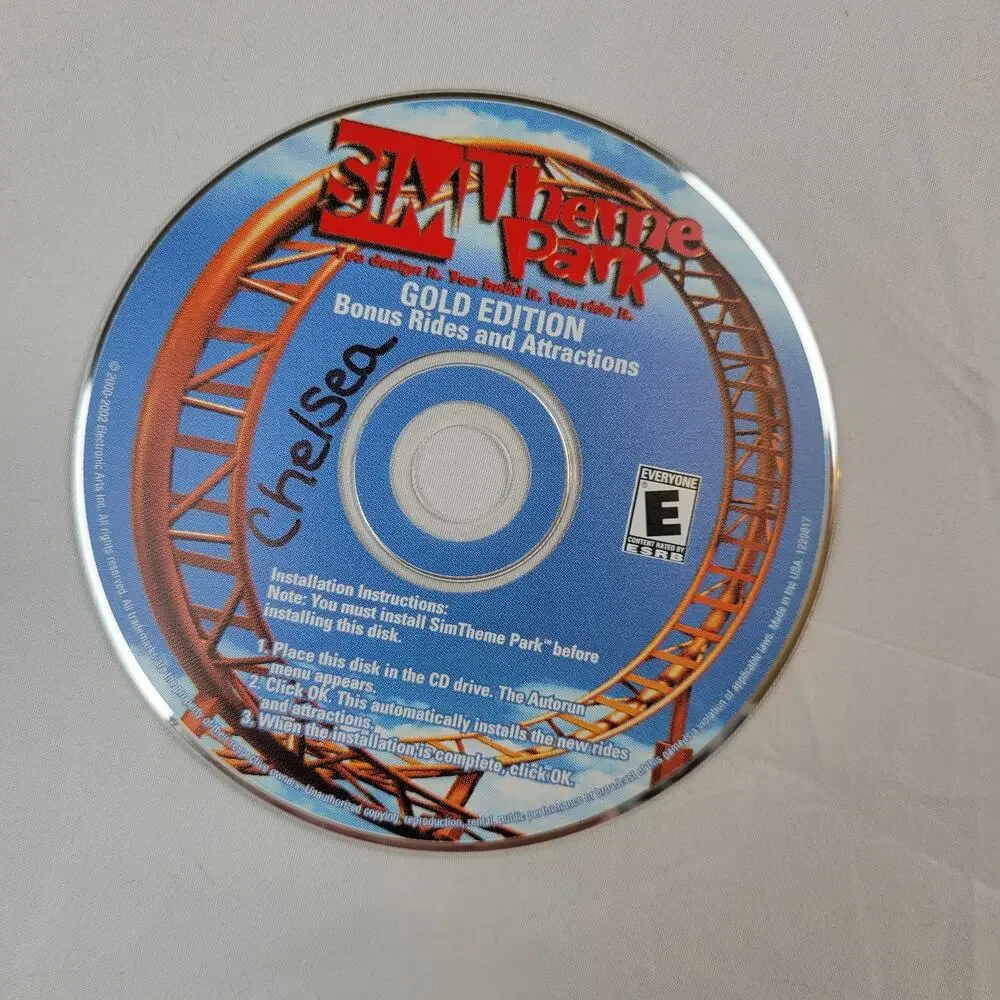 Sim Theme Park Gold Edition Disc PC
